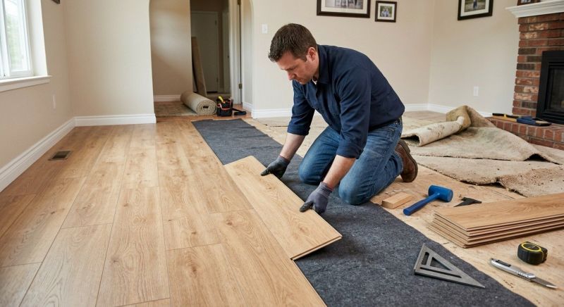 Laminate Floor Remodeling in Tolland, CT