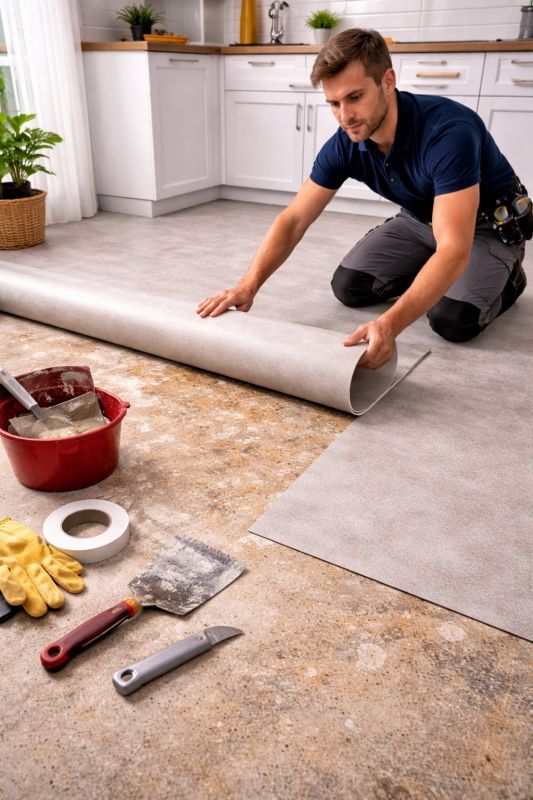 Linoleum Floor Installation in West Suffield, CT