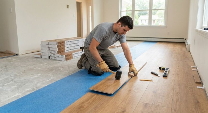 Lvt Flooring Installation in East Hampton, CT