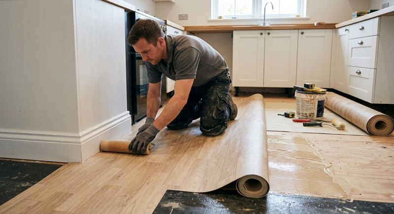 Sheet Linoleum Installation in West Springfield, MA